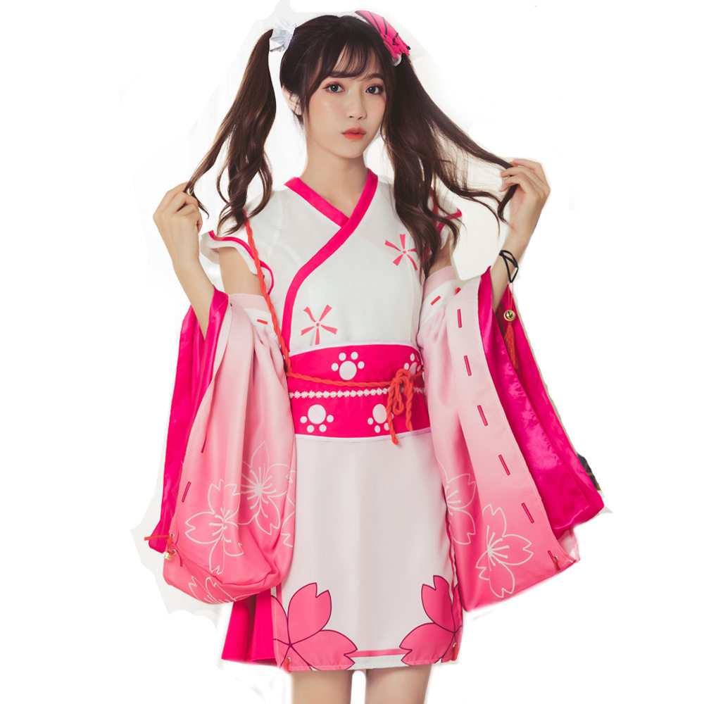 动漫王者cos衣服小乔樱花可爱同人和服改良民族服装