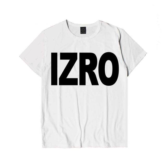 exo吴世勋同款短袖izro英文字母男女简约休闲t恤