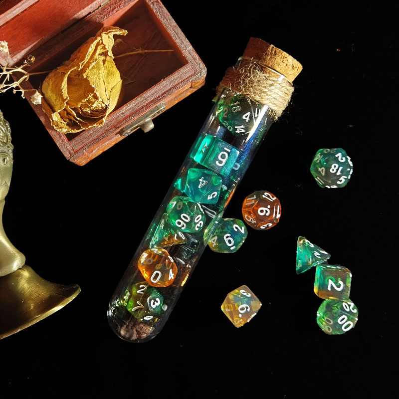 渐变呼唤苏鲁城克地下trpg紫色跑团coc骰子色子