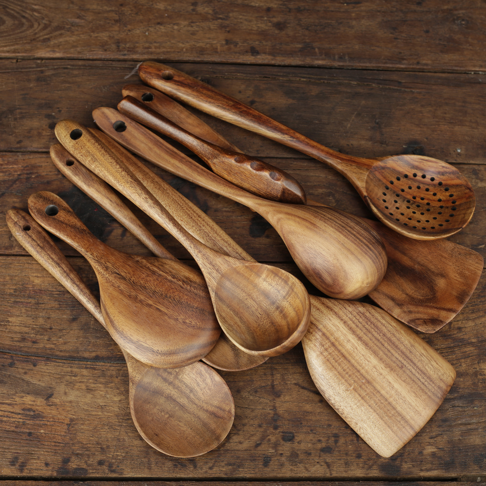 铲子高档柚木木勺无漆实木木头汤勺饭勺漏勺饭勺