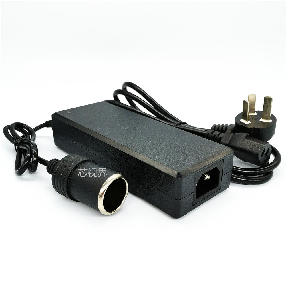 220v12v汽车点烟器插座家用电源转换器车载吸尘器电源转换器