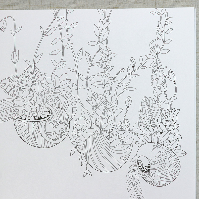 成人学生少女秘密减压画手绘临摹本江西美术出版社休闲时光动漫花园