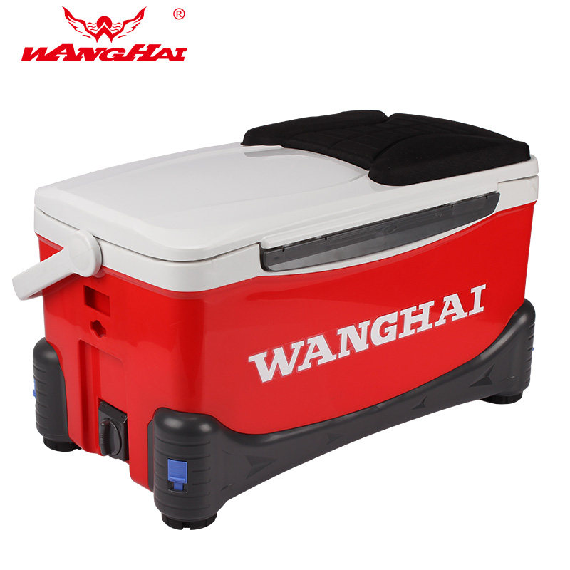 望海钓箱 多功能可无极升降脚台钓箱渔具垂钓用品2019款f2