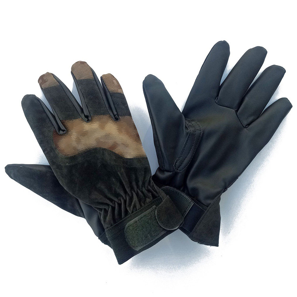 手套正品防寒户外骑行钓鱼抓绒保暖绿色橄榄绿手套