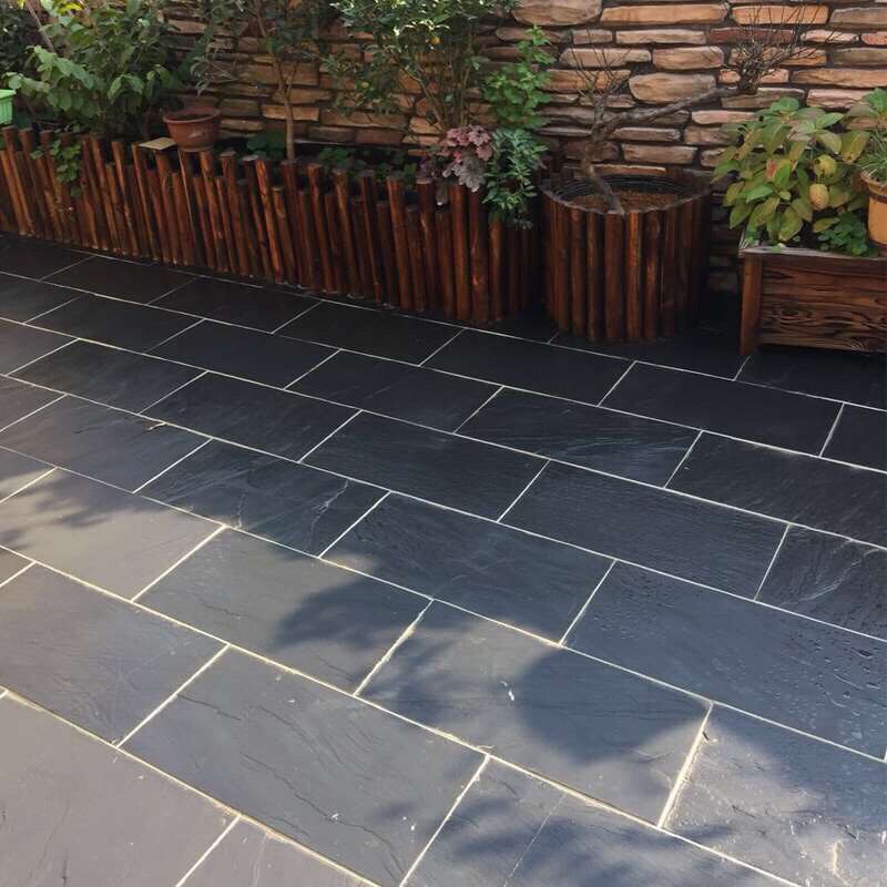 室外防滑天然青石板庭院地砖户外院子阳台花园仿古砖(包括文化石)