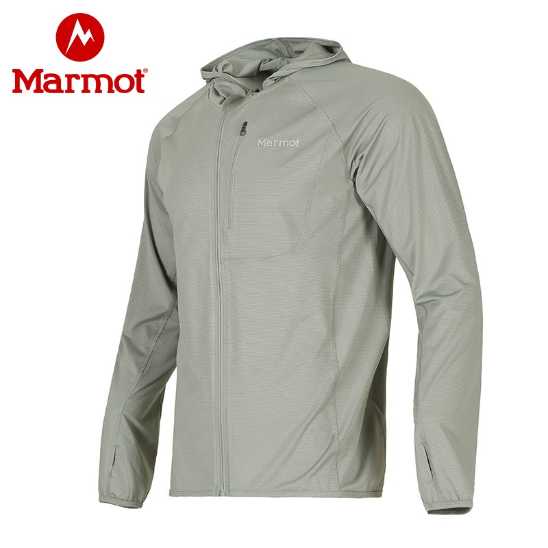 Marmot土拨鼠夏季新款运动户外防晒防紫外线UPF50透气男防晒衣