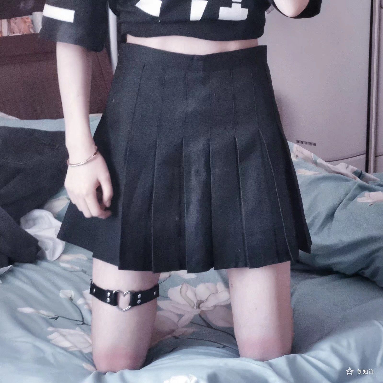 怪物少女暗黑性感简约情趣腿环女大腿圈链饰演吊袜带