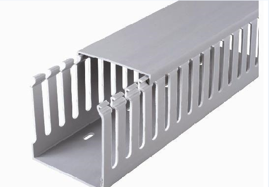 pvc配电柜线槽30*30线槽板 机柜用齿形开口走线槽_不打折现价5.28元