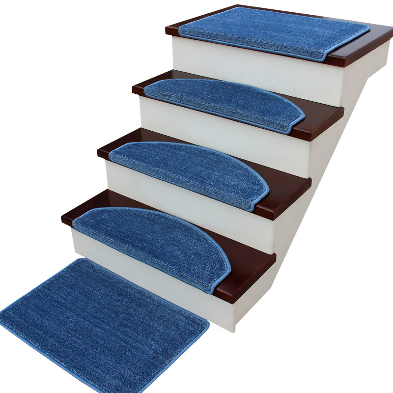 楼梯室内实木踏步垫新中式地毯满铺家用免胶家用脚垫