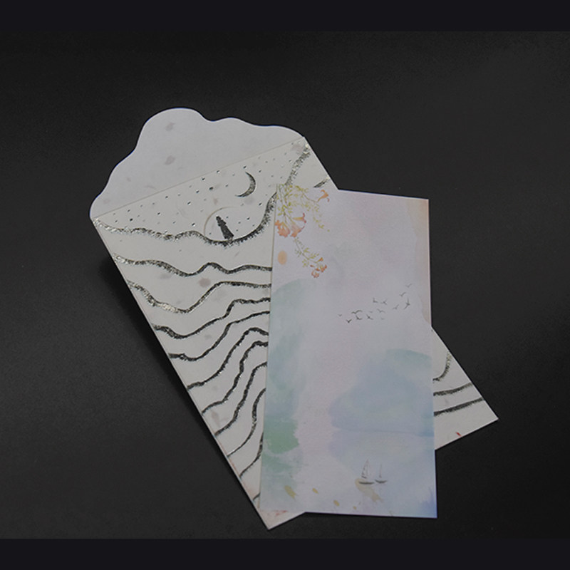 棉纸本枫文创烫金信封创意文艺小清新老师情书信封