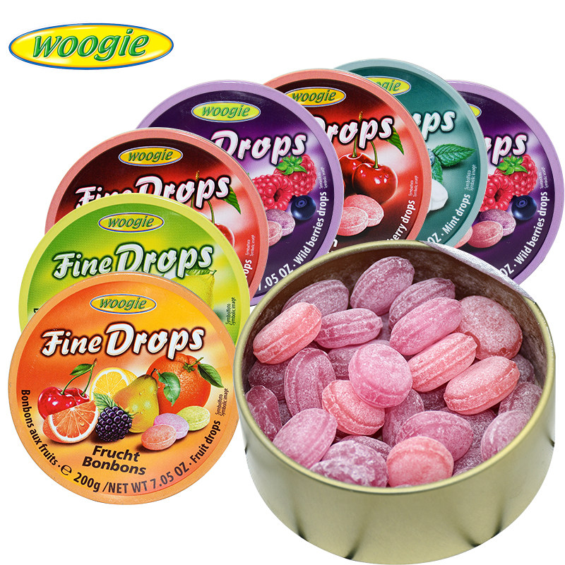 糖果woogie德国进口综合合水果味硬糖嘉礼盒装传统糖果