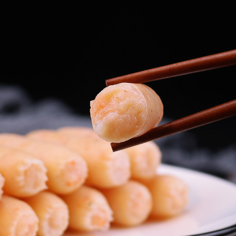 虾滑脆肠250g小香香肠肠虾肉肠叼肠一指指肠虾类制品