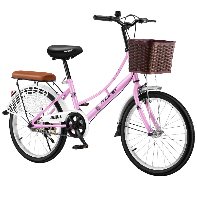 凤凰自行车女式成年轻便中大童女女士学生通勤车大人自行车