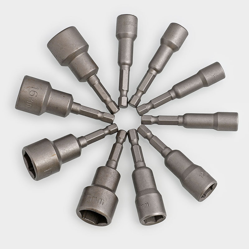 六角磁性套筒螺丝刀扳手配件气动电动起子自攻螺丝批组套