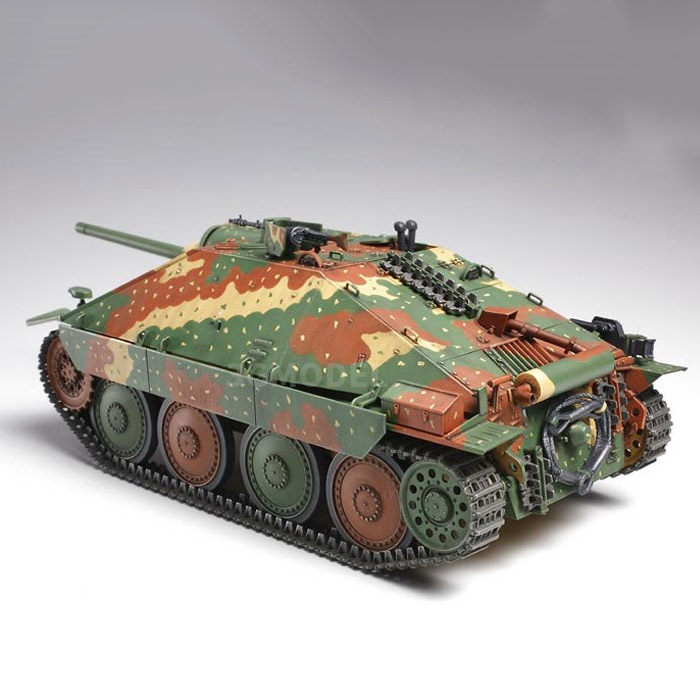 坦克3g模型田宫拼装35285追猎歼击中期型坦克