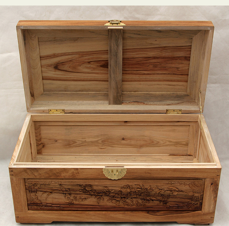 樟木箱子木箱香樟实木婚嫁结婚结婚礼礼品藏书衣箱