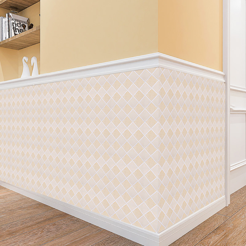 90厘米宽自粘墙纸防水加厚壁纸马赛克墙贴瓷砖贴纸墙裙浴室卫生间