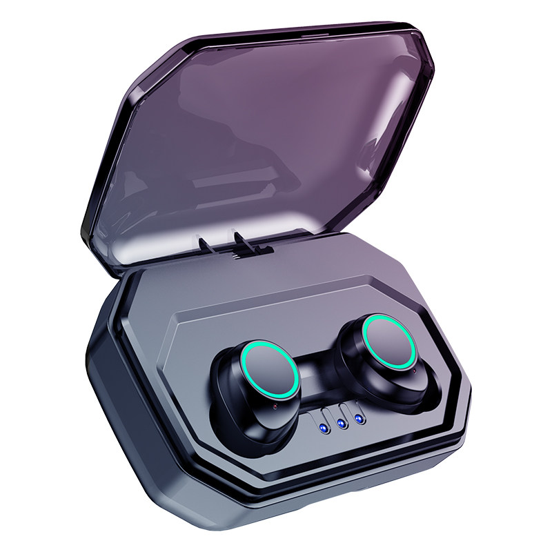 山水 i37无线跑步运动蓝牙耳机双耳项圈颈挂脖入耳挂耳头戴式超长待机