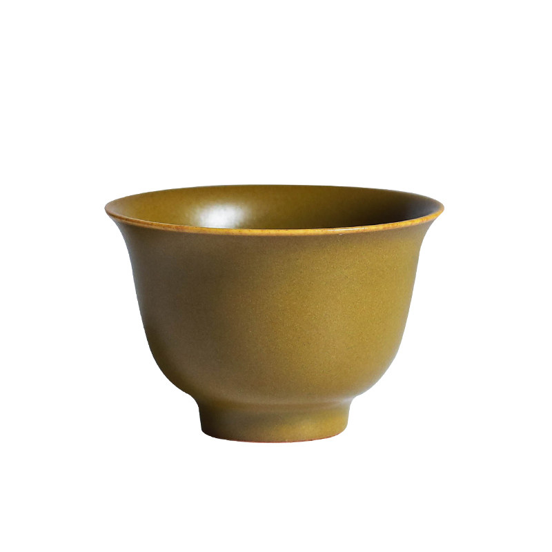 独清茶叶末釉小茶杯陶瓷景德镇单个杯子手工茶具茶杯