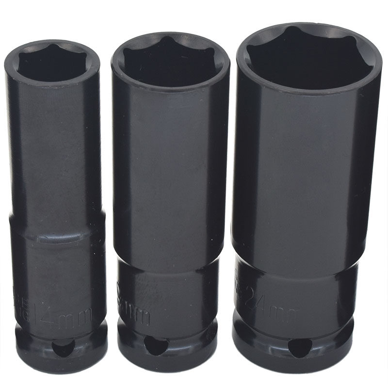 电动扳手套筒14六角17长加长19套铜22mm大飞套装头小风炮型电板手