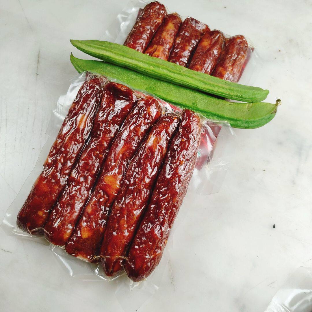 湖南传统工艺柴火熏制香辣辣味香肠手工古法香肠