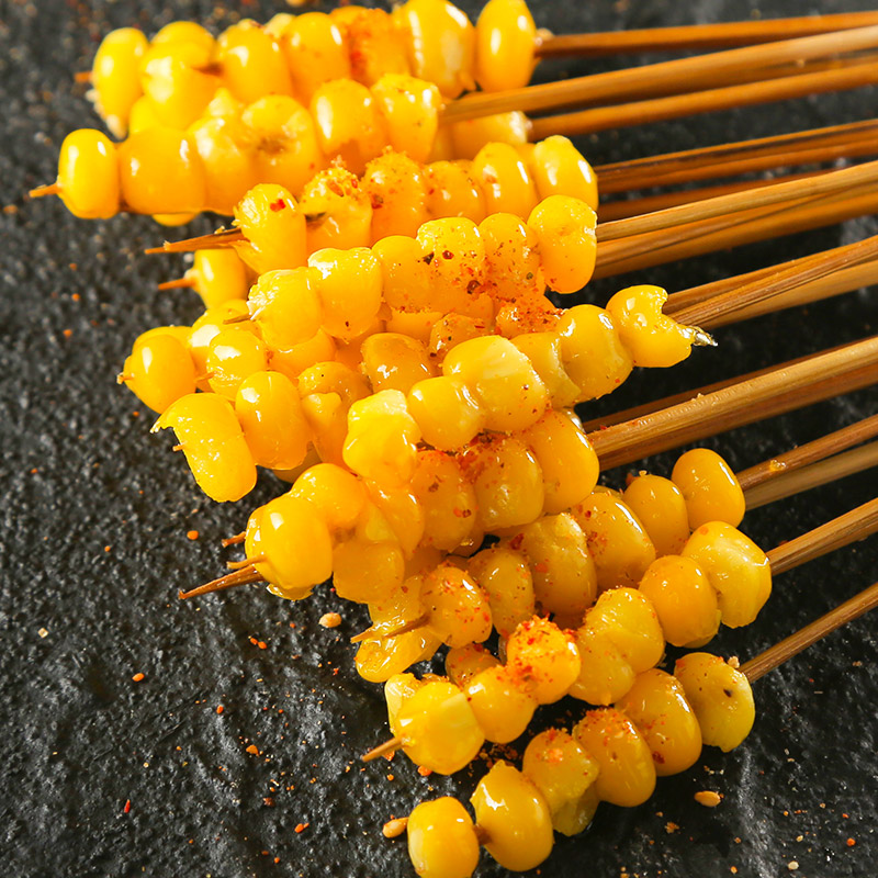 小串玉米粒街霸夺命肉串半成品速冻蔬菜铁板铁板烧新鲜玉米
