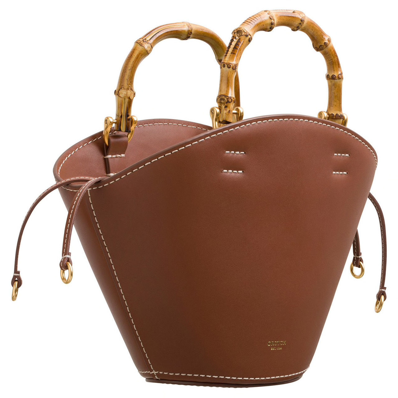 现货保珍!oroton竹节包2020新款水桶包澳洲真皮贝壳手提包托特包