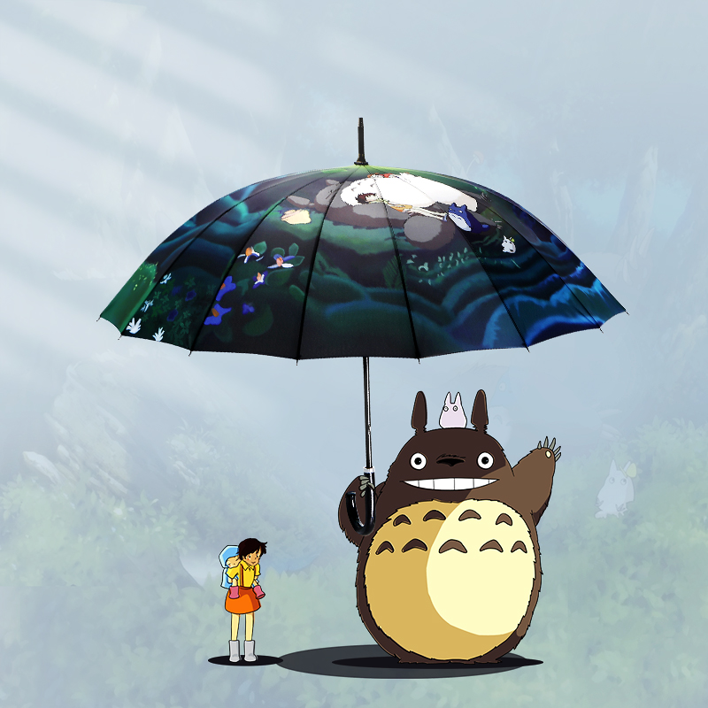 宫崎骏龙猫雨伞晴雨两用折叠学生加大加固暴雨伞