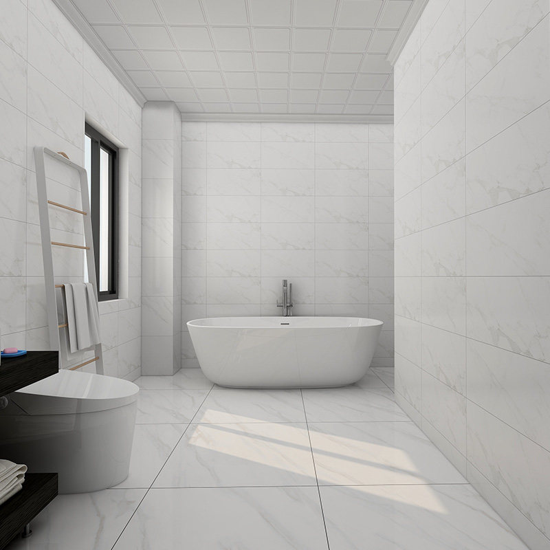 全瓷卫生间瓷砖柔光厨卫砖墙砖300x600灰色釉面砖北欧厨房墙面砖