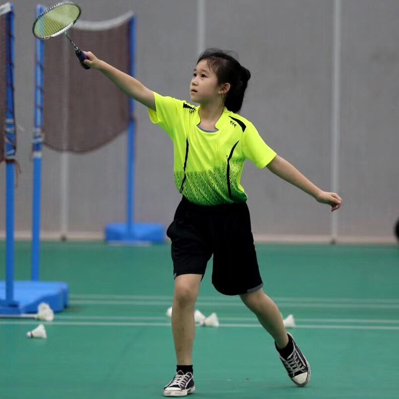 儿童羽毛球套装男童女童运动短袖透气速干小学生羽毛球服
