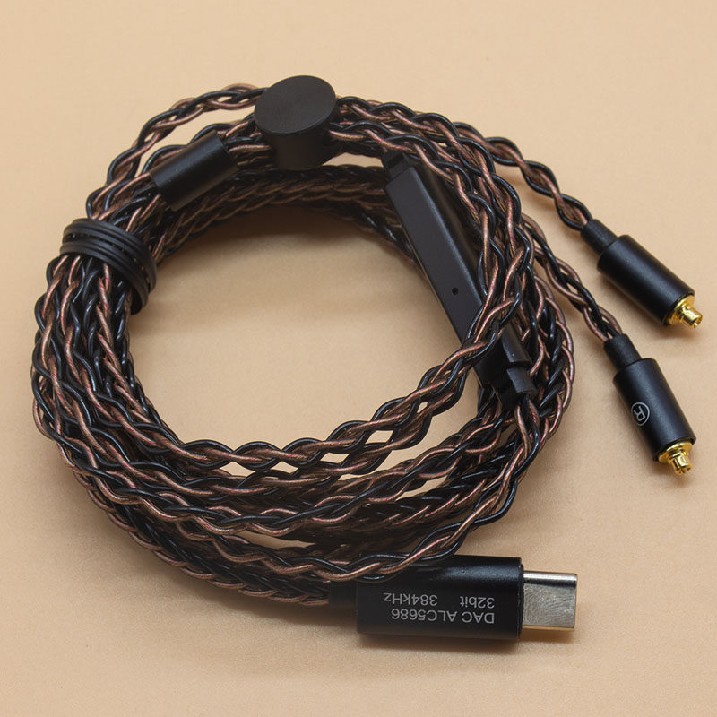 扁口苹果安卓tc发烧升级耳机mmcx带麦8股线线材