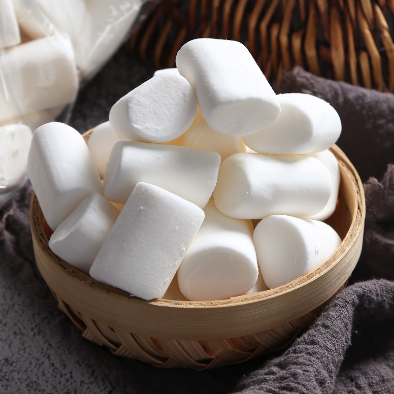 棉花糖伊高500g2包白色diy牛轧糖雪花原材料咖啡传统糖果