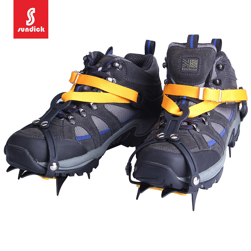 山地客量化轻量攀岩攀冰雪山登山鞋套户外防滑冰爪