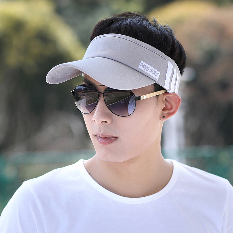 帽子男夏天韩版太阳帽空顶帽男士棒球帽无顶遮阳帽防晒运动鸭舌帽