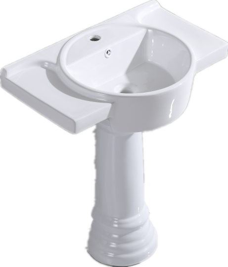 立柱盆简易洗手盆单盆落地式洗脸盆台盆一体洗手池三角洗手台面盆