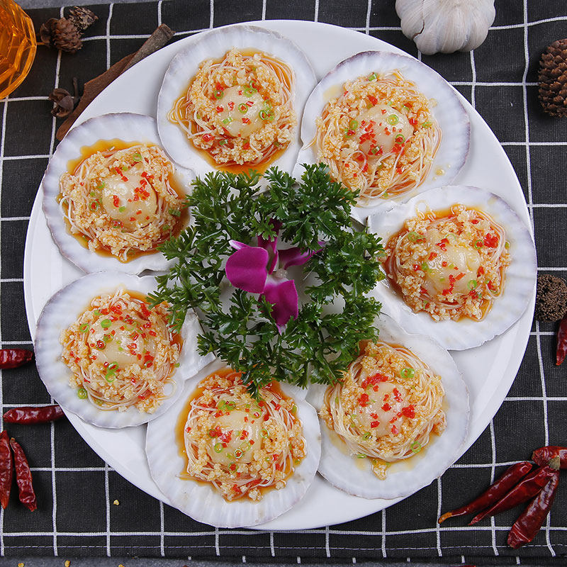 仿真食品模型食物假菜样品扇贝粉丝饭店道具仿真水果