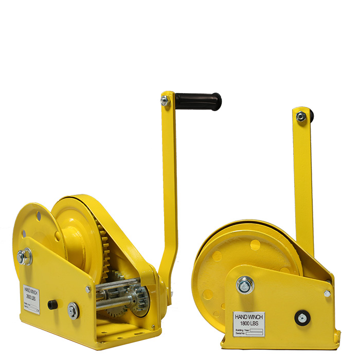 手摇绞盘手摇卷扬机手动绞车提升机牵引机手摇卷扬机带自动刹车