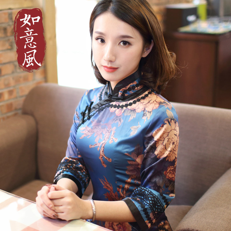 唐装女中国风汉服女改良版旗袍式上衣茶道素色女式端庄中式女装