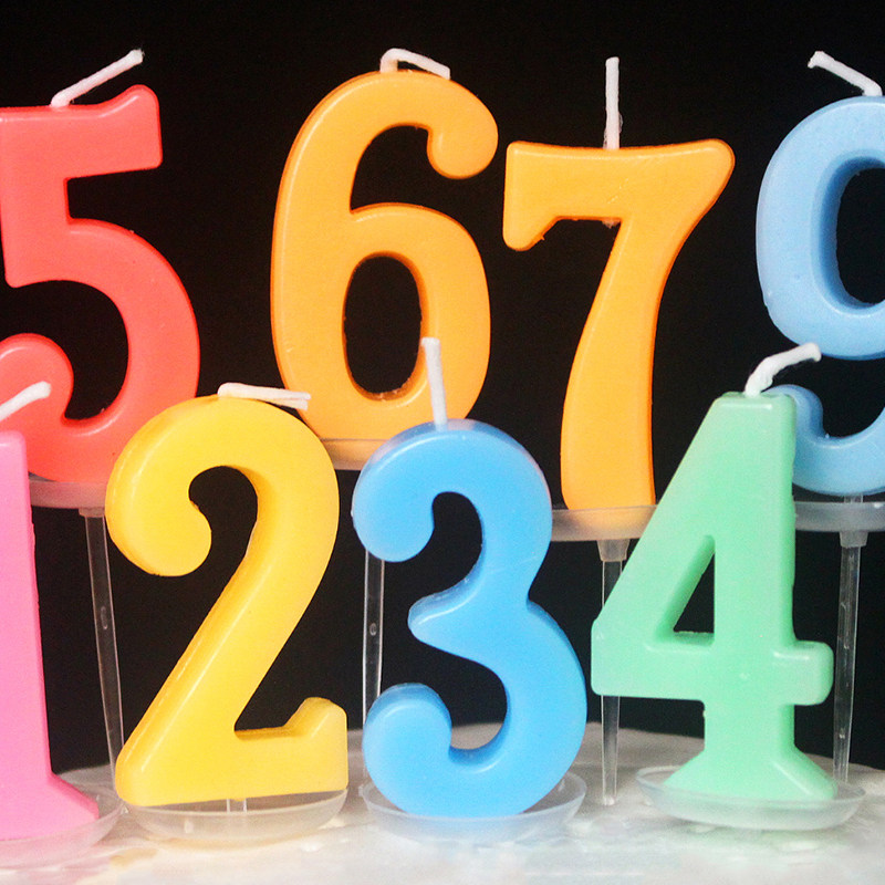蜡烛生日数字儿童礼物派对用品创意浪漫蛋糕蜡烛