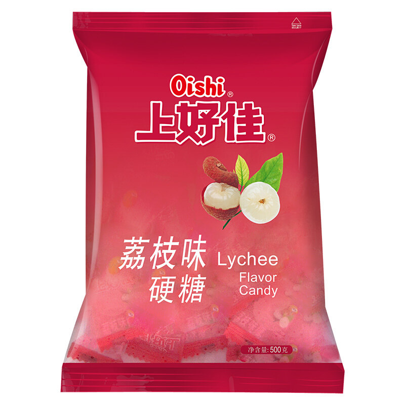 上好佳硬糖500g袋装荔枝味水果味年货糖果零食糖果