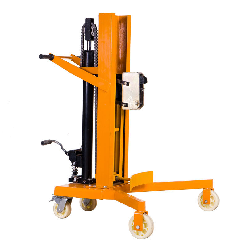 手动液压油桶搬运450kg塑料两用手推车电子升高液压装卸车