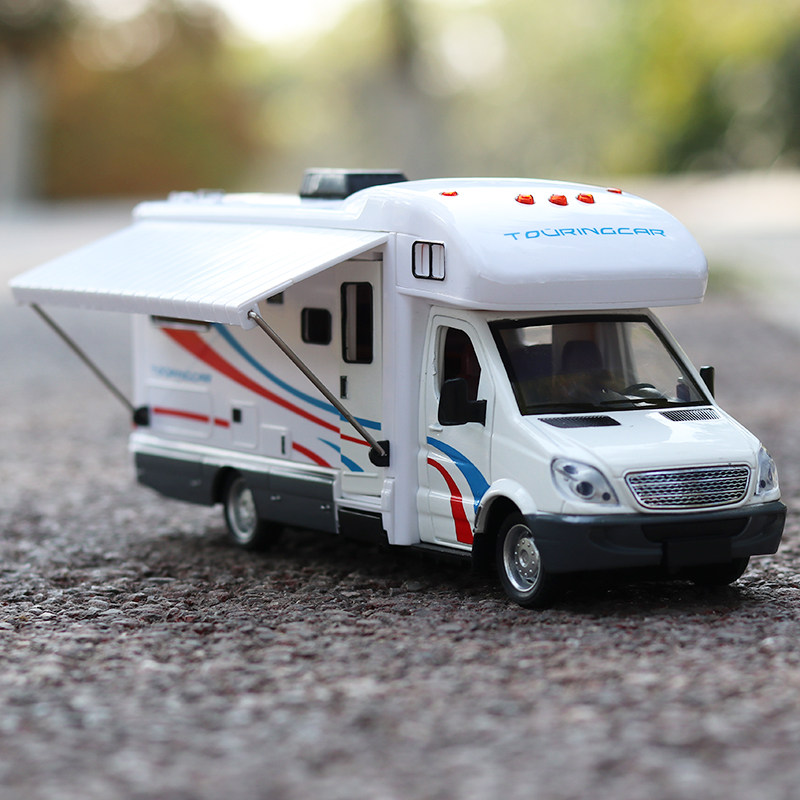 仿真合金豪华旅行房车模型儿童玩具汽车收藏摆件车模