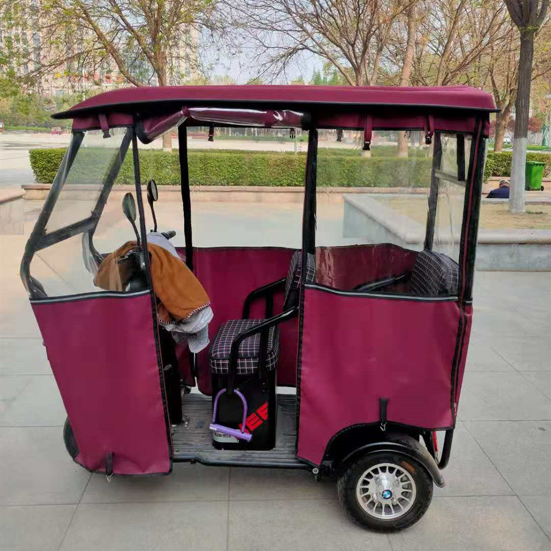 电动三轮三轮车车篷新款小巴巴士挡风罩雨蓬帘遮阳篷