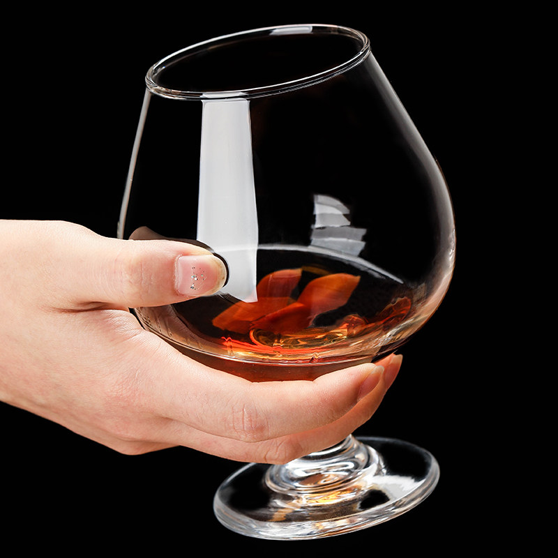白兰地杯洋酒威士忌杯高脚红酒杯创意矮脚xo干邑酒杯套装加厚商用