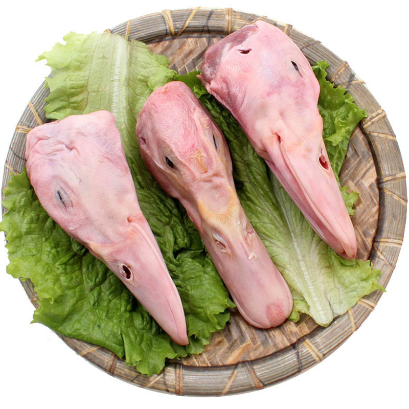 鸭头新鲜冷冻精切生鲜4斤约16-20个卤味鸭肉