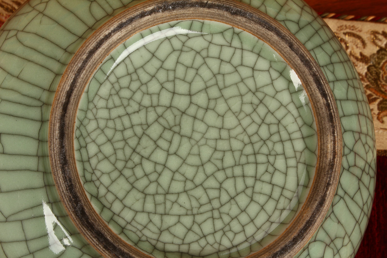 景德镇陶瓷仿古官哥裂纹开片大碗绿鱼鱼缸储物罐装饰品储物罐