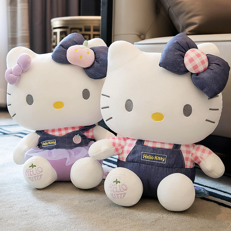 hellokitty公仔情侣凯蒂猫玩偶毛绒玩具哈喽kt布娃娃生日毛绒布艺类