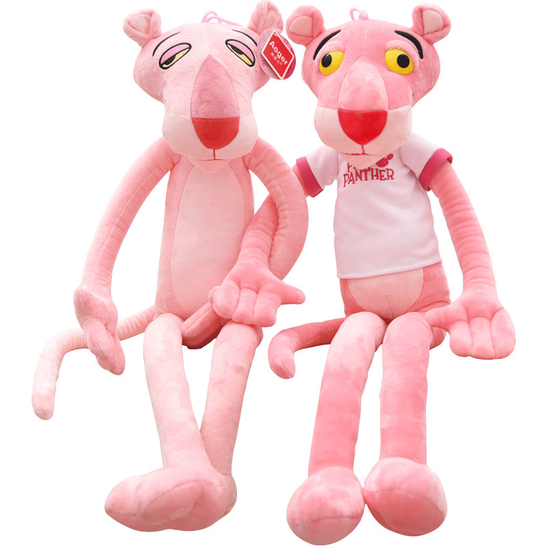 正版粉红豹公仔娃娃可爱达浪顽皮豹毛绒玩具少女心玩偶生日礼物女