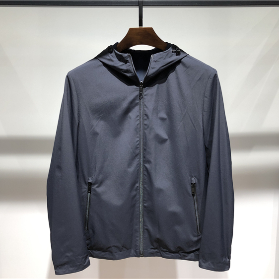 春款新 双面  茄克 夹克 DanAndHong丹和鸿 商务外套 灰蓝 黑 2色