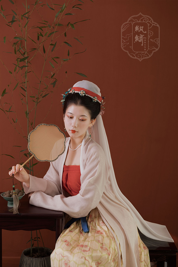 纨绮汉服宋制仕女长褙褶裙秋令系列玉壶套装汉服